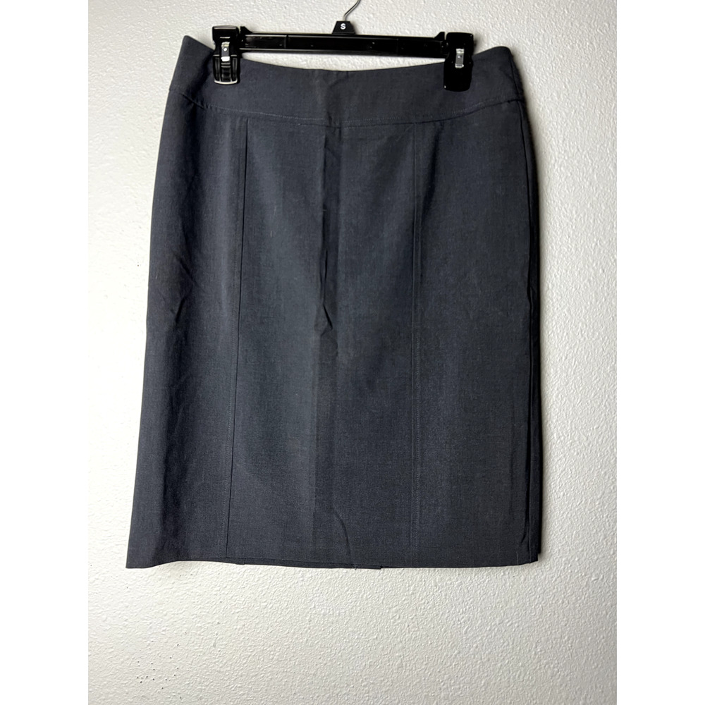 NWT New York & Company Size 6 Gray Pencil Skirt Stretch Career Capsule Timeless